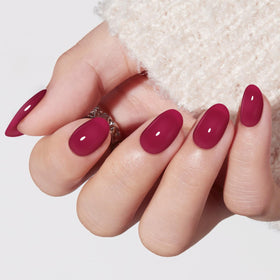 modelones Sheer Purple Short Press on Nails Kit front view