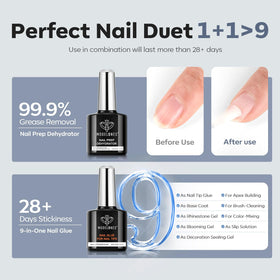 modelones short coffin nail tips in various sizes