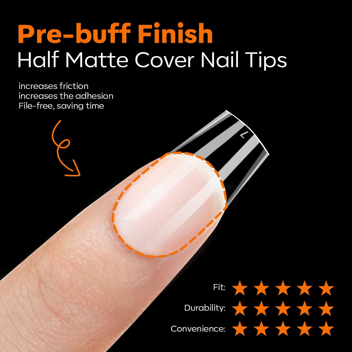 Modelones Short Coffin Nail Tips packaging