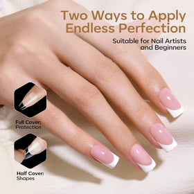 modelones Short Square Nail Tips assorted sizes