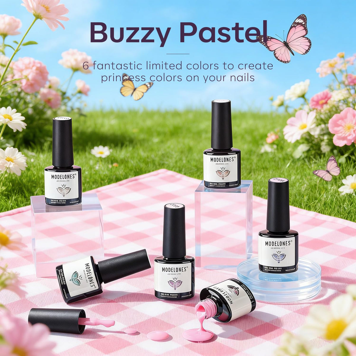 modelones Soft Pink Gel Nail Polish bottle