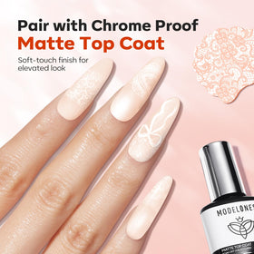 modelones stamping gel in black and white for crisp patterns