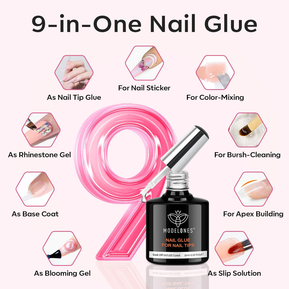 modelones ultra-portable UV LED nail lamp