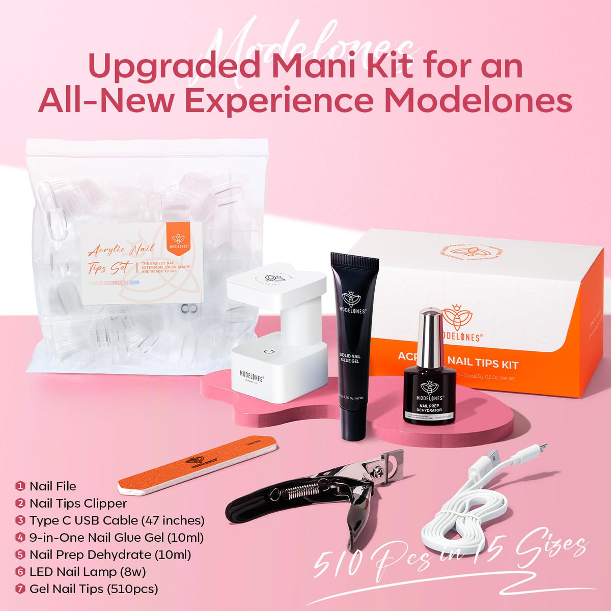 modelones UV LED nail lamp with timer settings