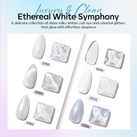 modelones white pearl gel polish in the set