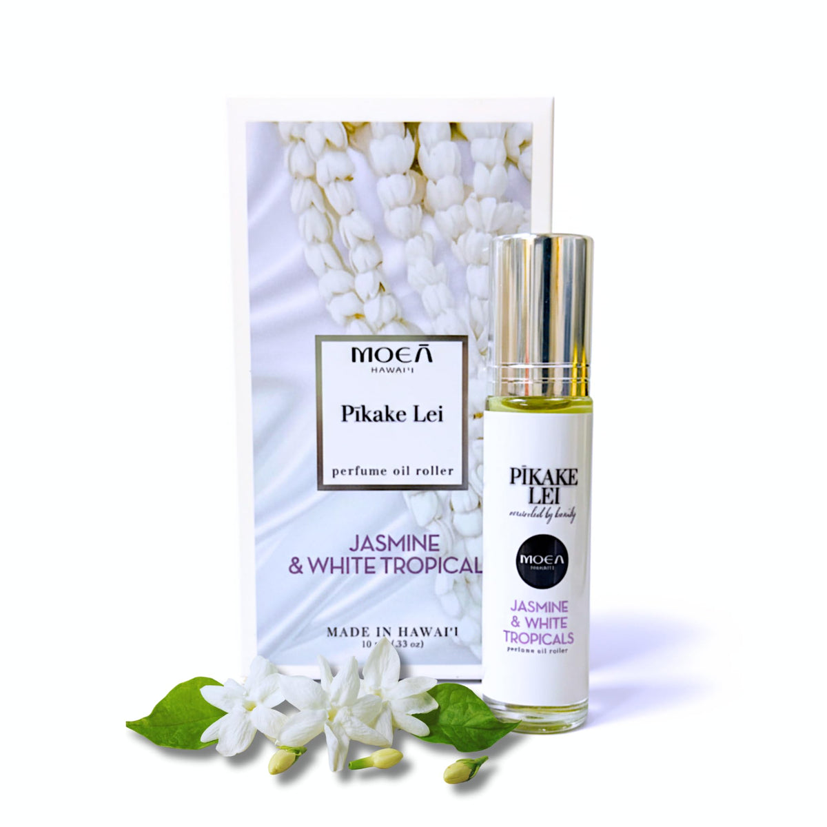 MOEA HAWAII Pikake Lei Perfume Oil Roller packaging