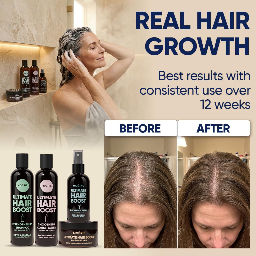 Moerie Hair Growth Mask packaging with herbal design