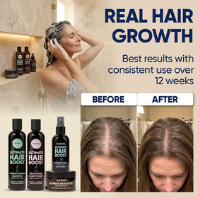Moerie Hair Growth Mask packaging with herbal design