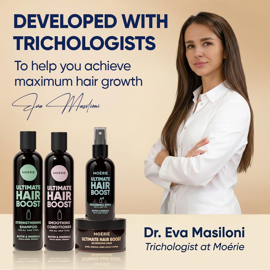 Moerie Hair Growth products with fresh rosemary and biotin