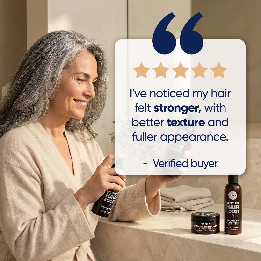 Moerie Hair Growth Set in eco-friendly packaging