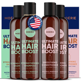 Moerie Hair Growth Shampoo and Conditioner set front view