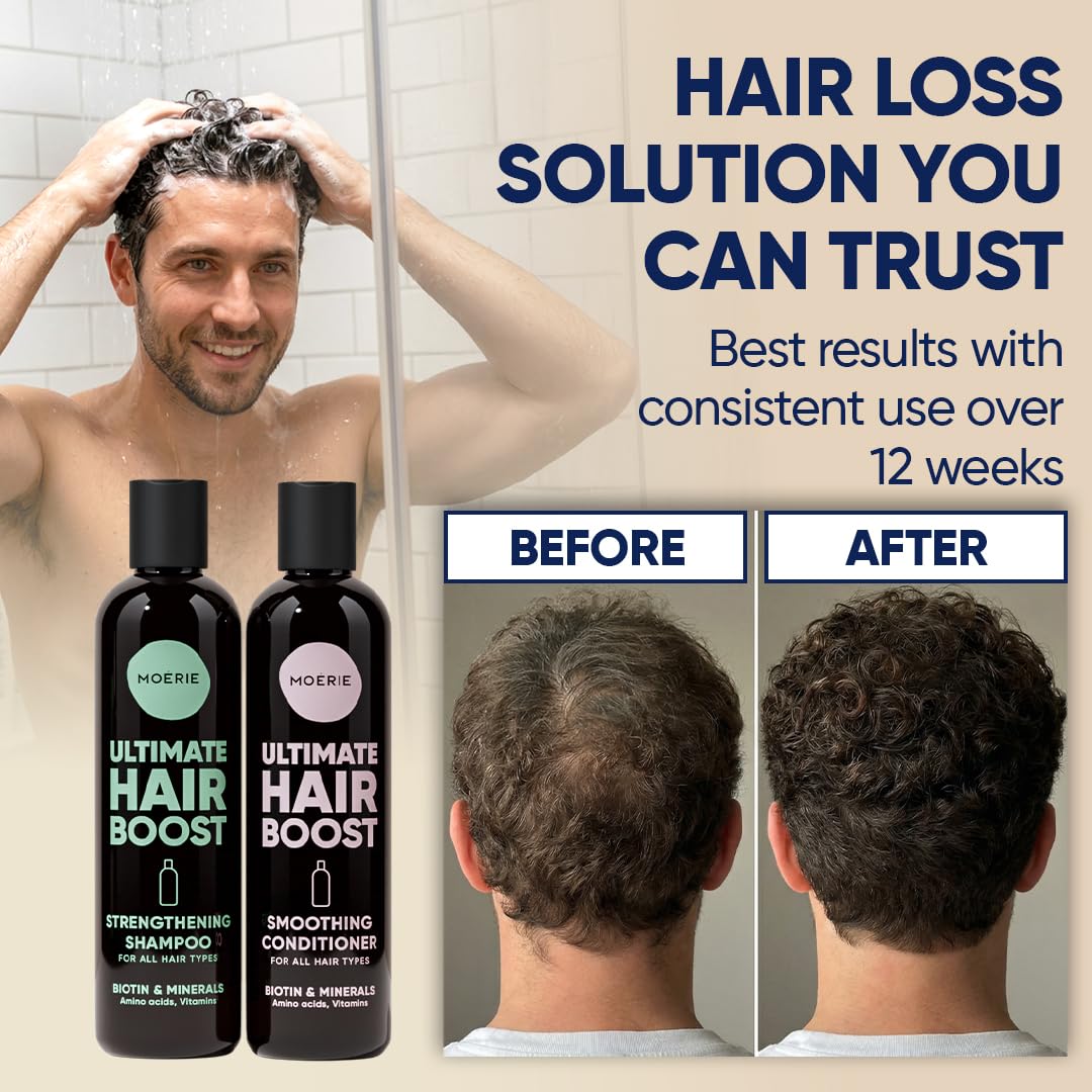 Moerie Hair Growth Shampoo and Conditioner Set packaging