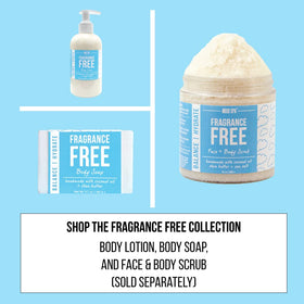 Mojo Spa Fragrance Free Face and Body Scrub packaging details