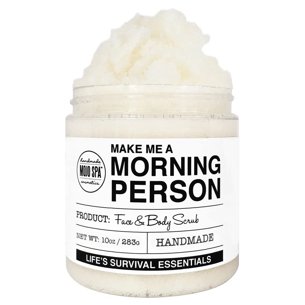 Mojo Spa Make Me a Morning Person Face and Body Scrub front view