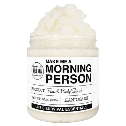 Mojo Spa Make Me a Morning Person Face and Body Scrub front view