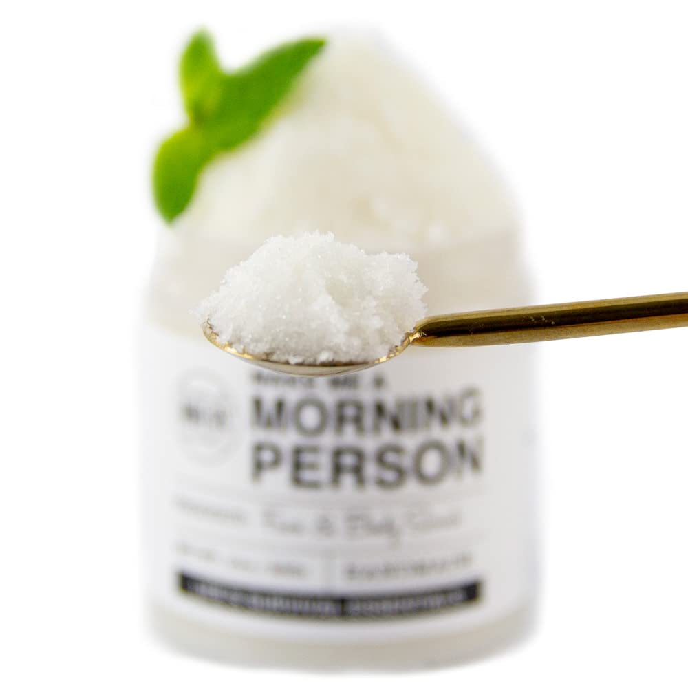 Mojo Spa scrub with peppermint and rosemary scent ingredients
