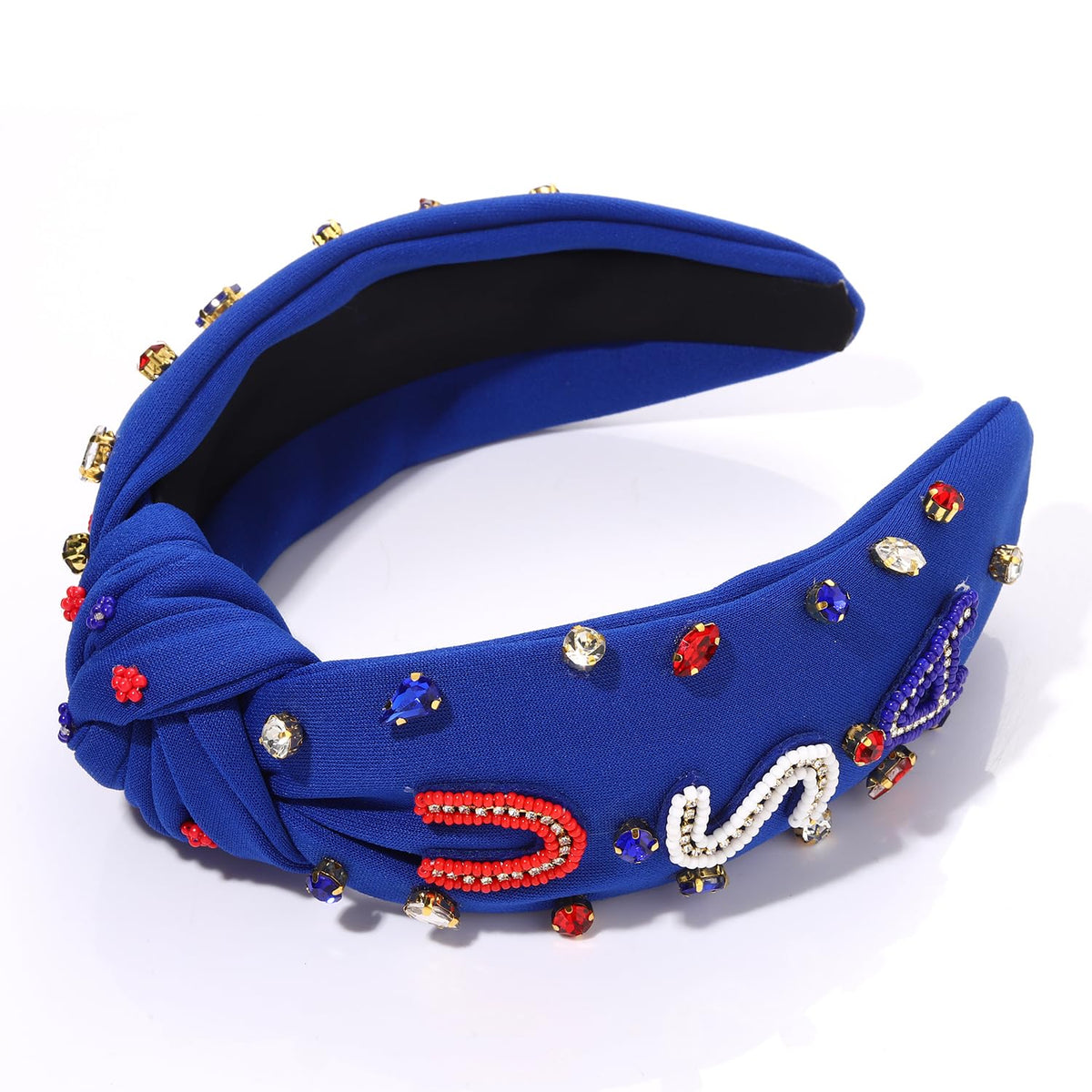 MOLOCH headband packaging with American flag theme