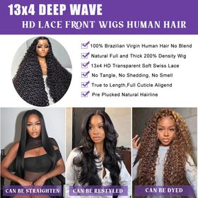 Momaksa 30 Inch Lace Front Wig back view showing full density