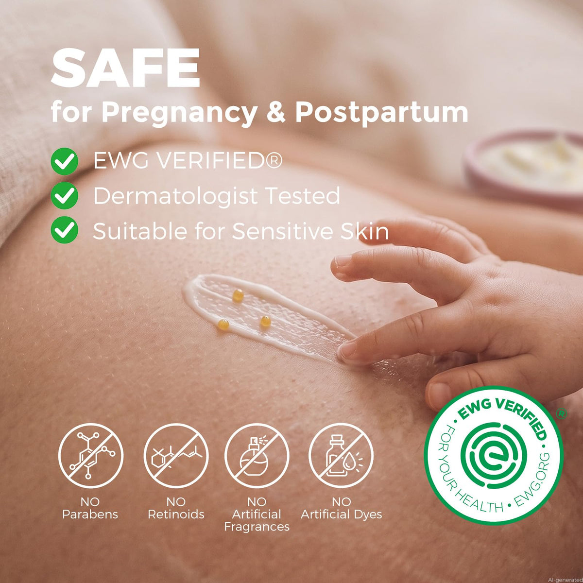 Momcozy Pro-Collagen Stretch Mark Cream lifestyle scene