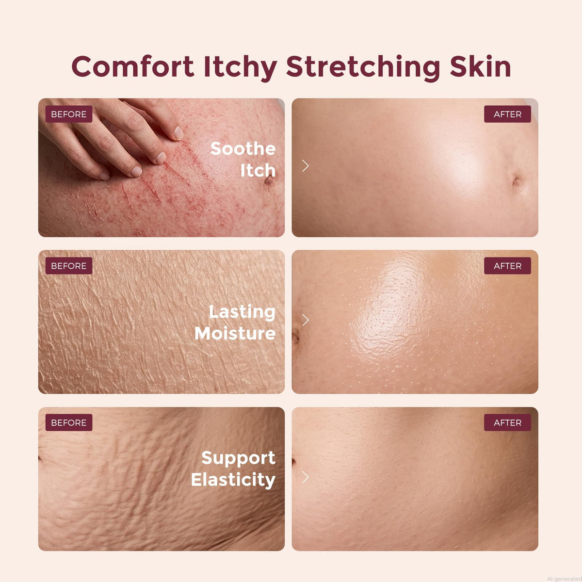 Momcozy Pro-Collagen Stretch Mark Cream texture close-up