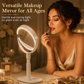 MOMOKUBA Makeup Mirror 360-degree rotation demonstration