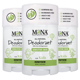 MONA All Natural Deodorant for Kids Honeydew front view