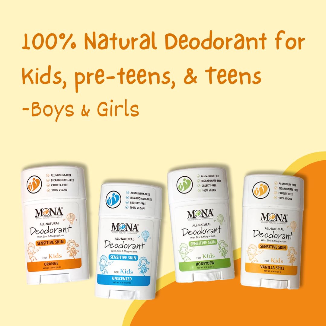 MONA Kids Deodorant with plant-based ingredients