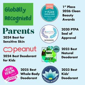 MONA Natural Deodorant Stick in a backpack