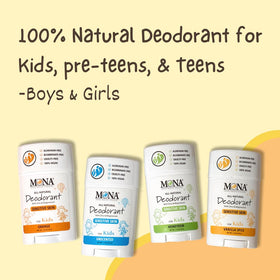 MONA Vanilla Spice Deodorant displayed with sports gear