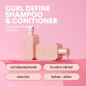 MONDAY HAIRCARE Curl Define Conditioner front view 12 oz bottle
