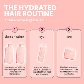 MONDAY HAIRCARE Moisture Shampoo and Conditioner with coconut oil and shea butter