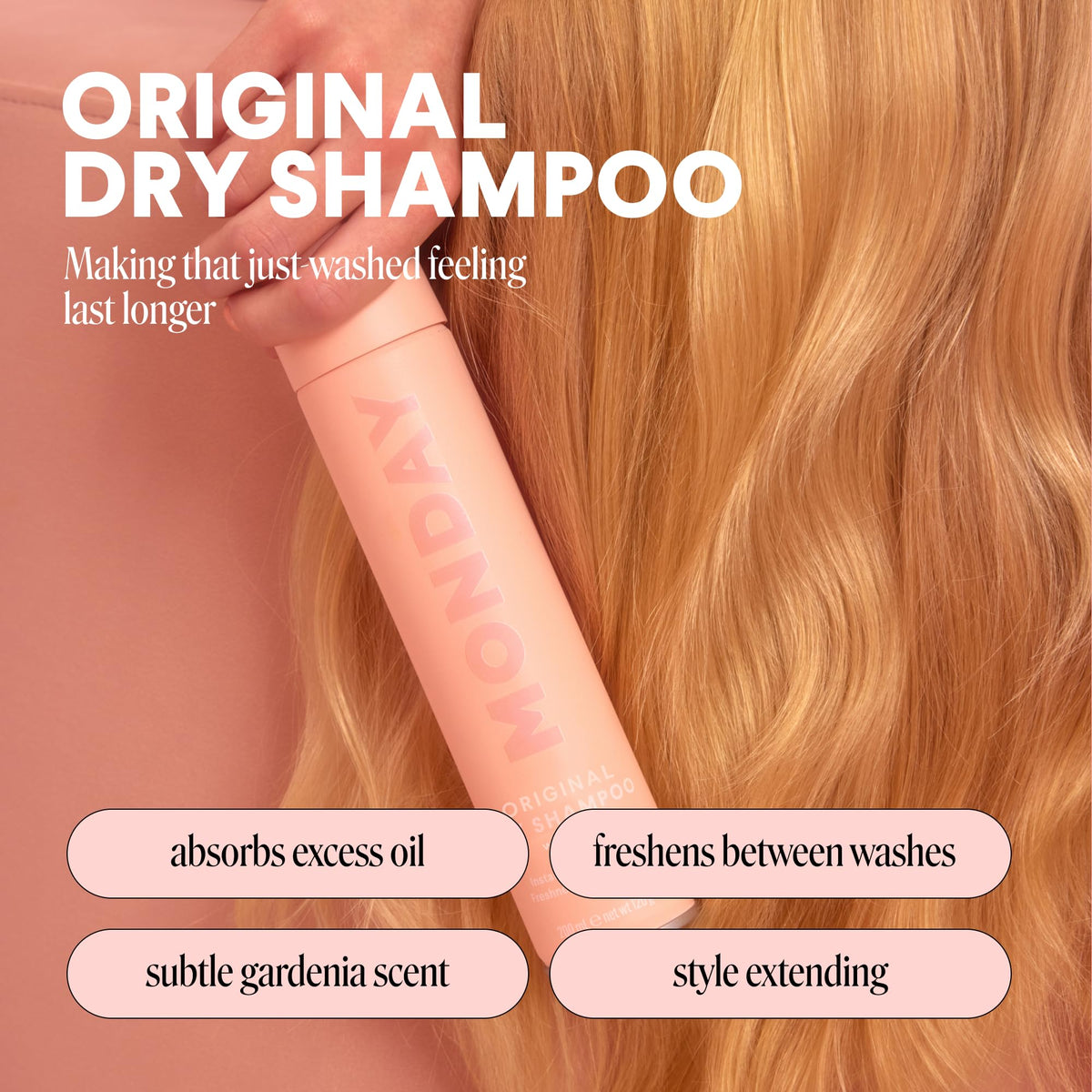 MONDAY HAIRCARE ORIGINAL Dry Shampoo bottle side view