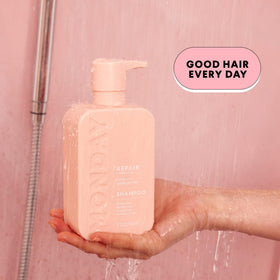 MONDAY HAIRCARE Repair Conditioner bottle with Argan Oil label