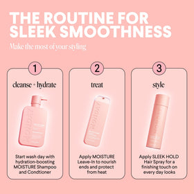 MONDAY HAIRCARE Sleek Hold Hairspray 10 oz application