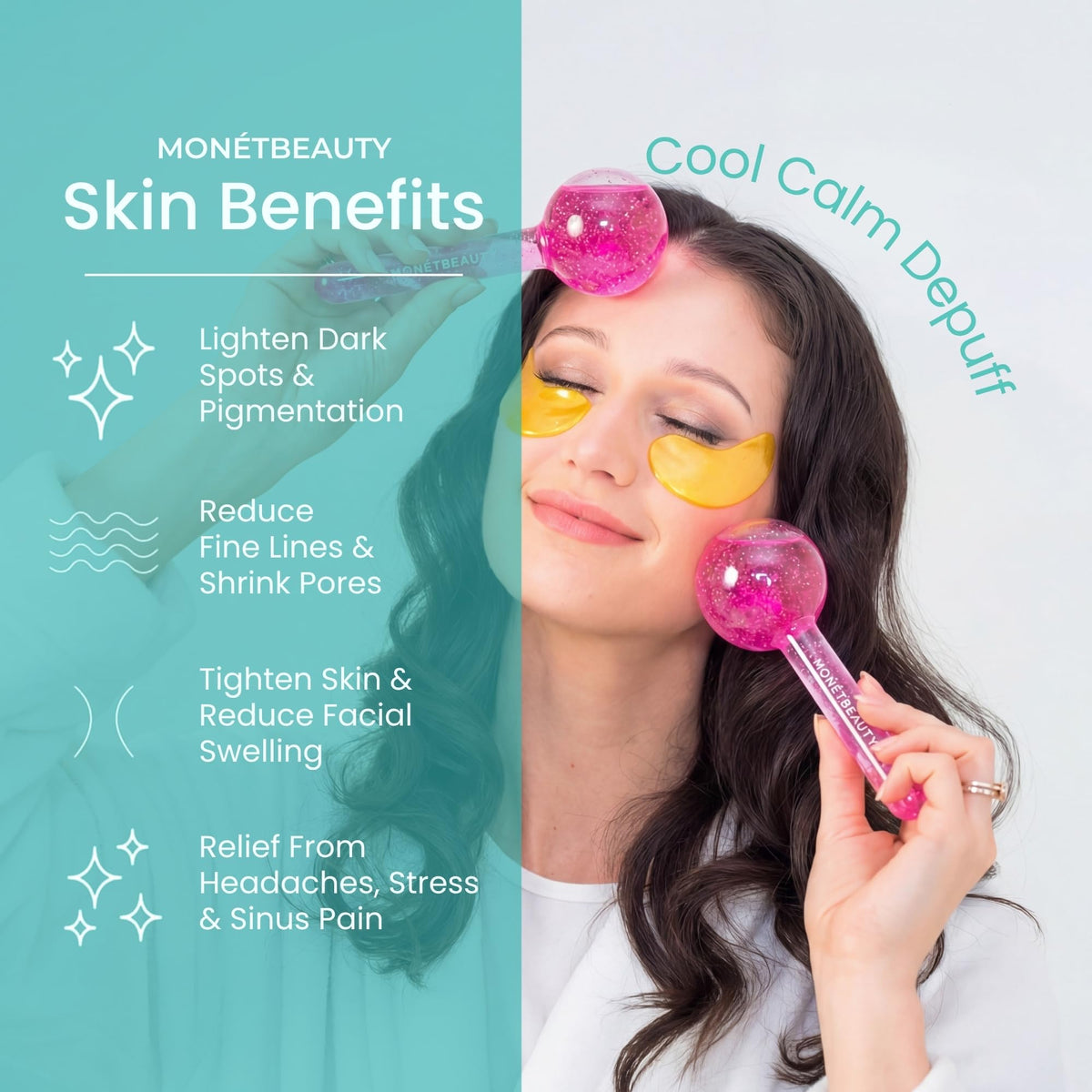MonétBeauty Ice Globes for Face close-up view