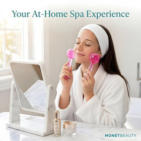 MonétBeauty Ice Globes for Face showing texture and design