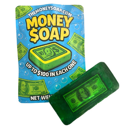 Money Soap Fruity Pear Scented Soap Bar front view