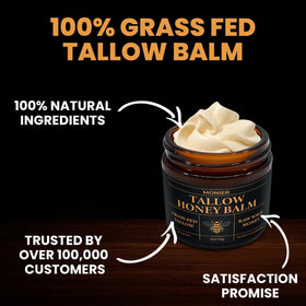 MONIER Beef Tallow and Honey Balm application on skin