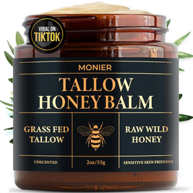MONIER Beef Tallow and Honey Balm front view with packaging