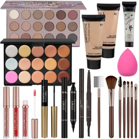 MONRUEVT All-in-One Makeup Set in elegant pink box