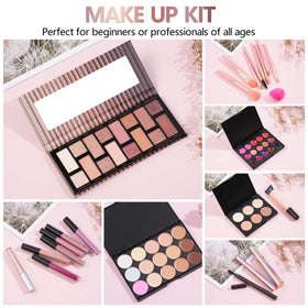 Moobirlet Makeup Kit featuring liquid lipstick and eyeshadow
