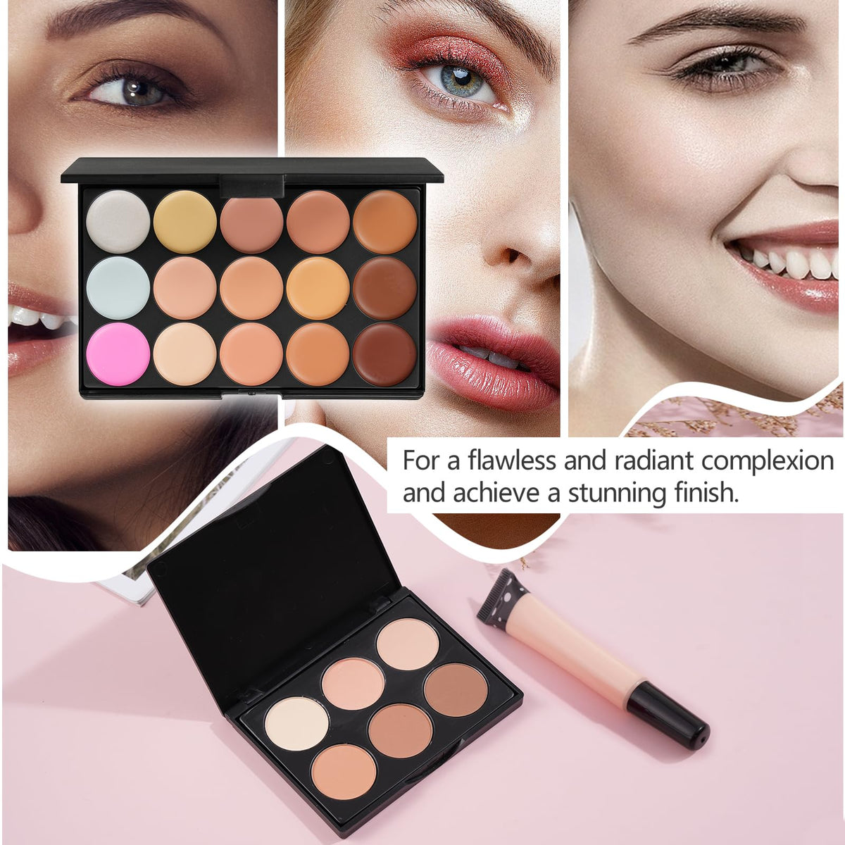 Moobirlet Makeup Kit with makeup bag and accessories