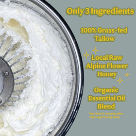 moochi Beef Tallow Whipped Balm lifestyle shot