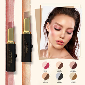 MooGlamor eyeshadow stick swatch on skin
