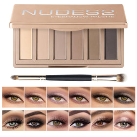 MOOMARTO 6 Matte Neutral Mini Eyeshadow Palette front view