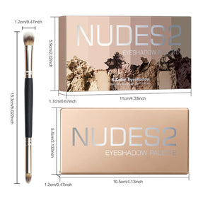 MOOMARTO Mini Eyeshadow Palette with brush and mirror