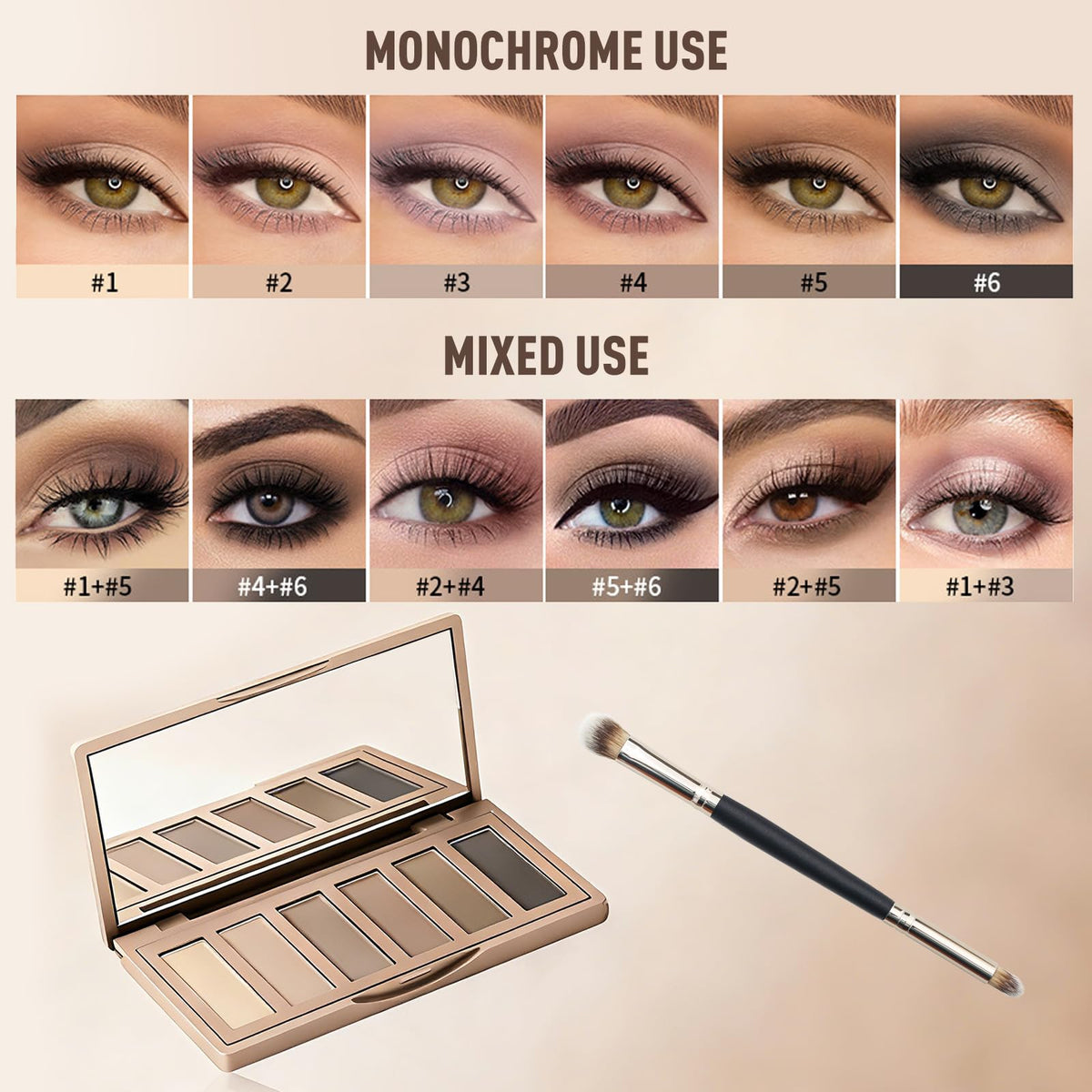 MOOMARTO palette with double-ended brush