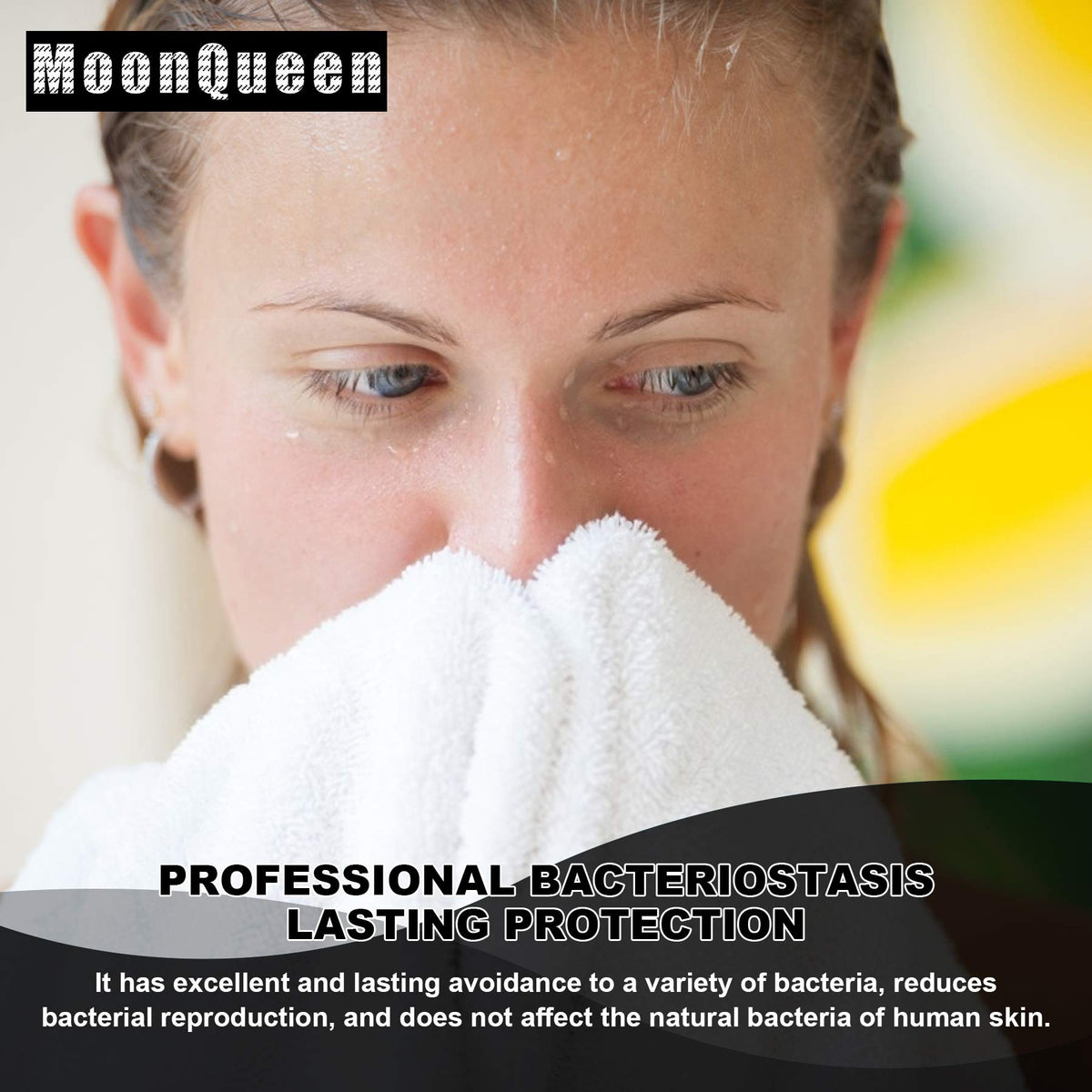 MOONQUEEN Microfiber Facial Cloths on a bathroom countertop