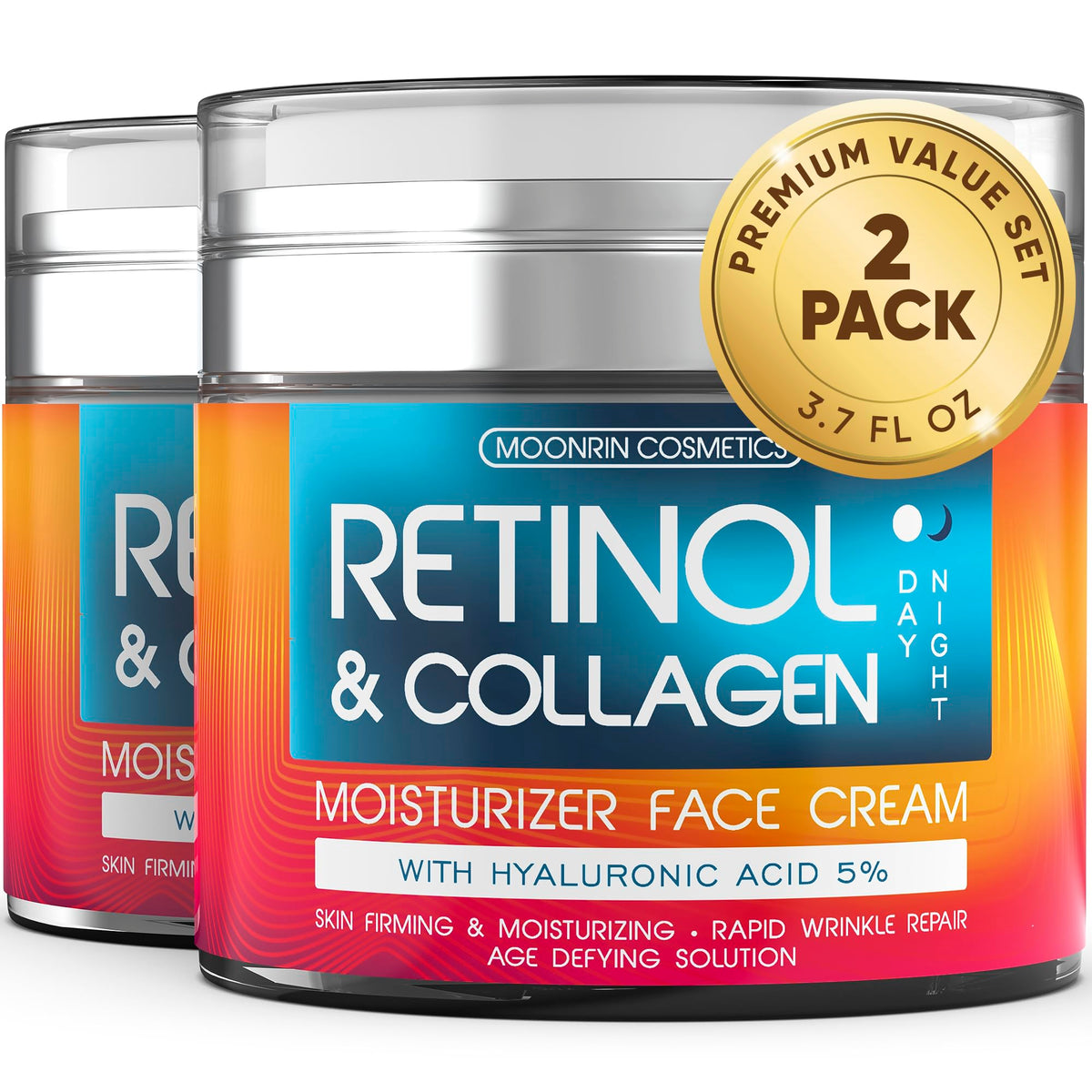MOONRIN COSMETICS Retinol Cream 2-Pack front view