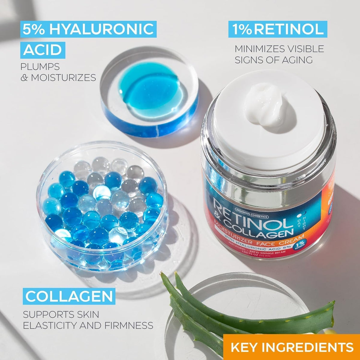 MOONRIN COSMETICS Retinol Cream in bathroom setting